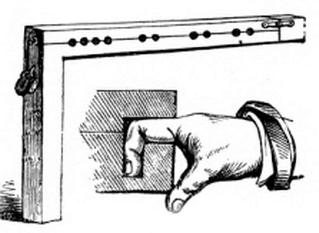 P617a The Finger Pillory - Public domain book illustration