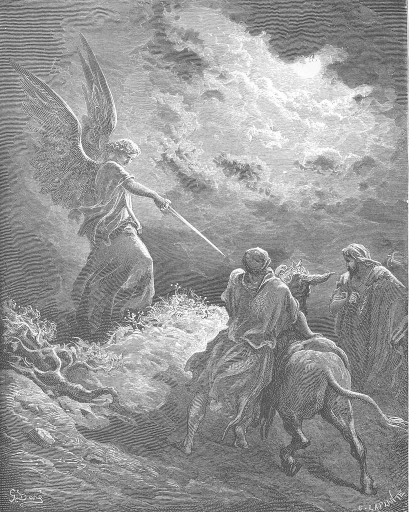 043.An Angel Appears to Balaam - Gustav Dore - PICRYL - Public Domain Media  Search Engine Public Domain Search