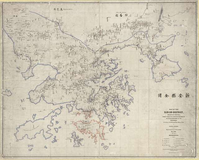 Map of the San-On District (1866) Full map, low resolution - PICRYL ...