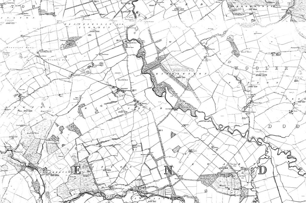 Map of Northumberland Sheet 014, Ordnance Survey, 1864-1867 - PICRYL ...