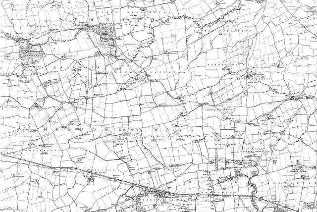 Map of Northumberland Sheet 087, Ordnance Survey, 1864-1867 - PICRYL ...