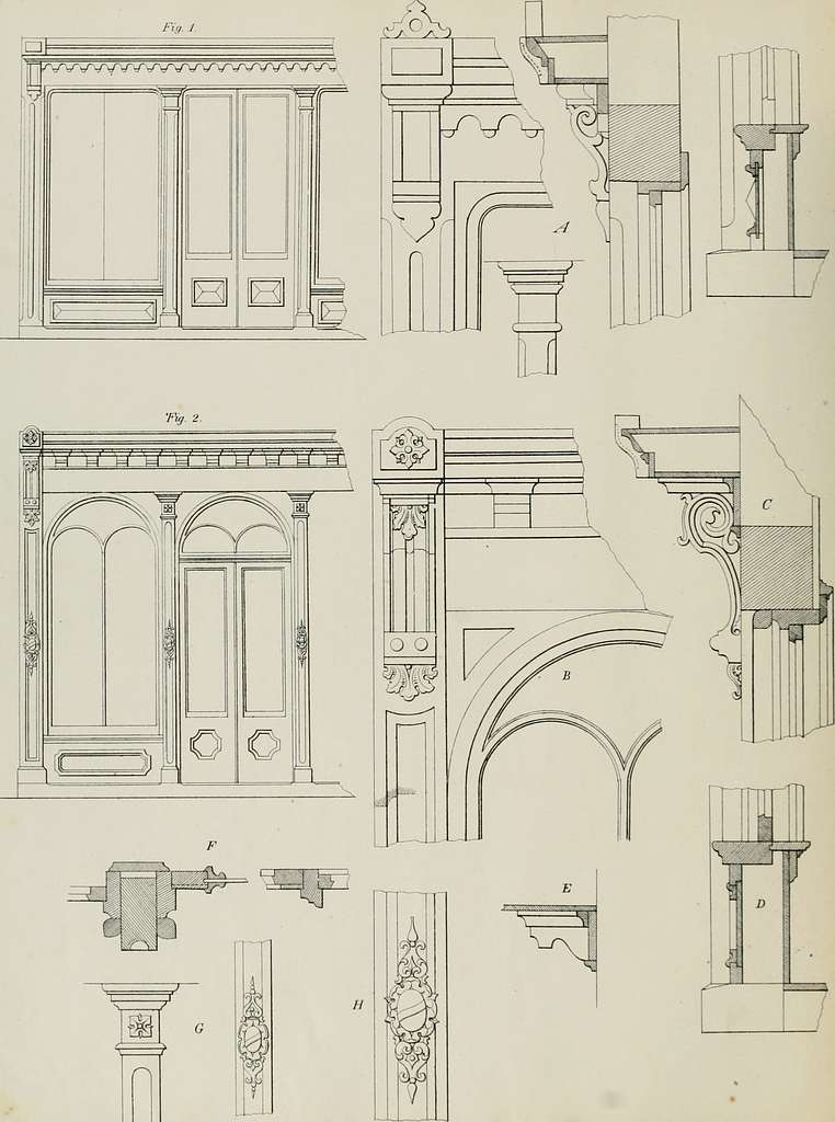 ARCHITECTURE. DESIGNS FOR STREET FRONTS, SUBURBAN HOUSES, AND COTTAGES ...