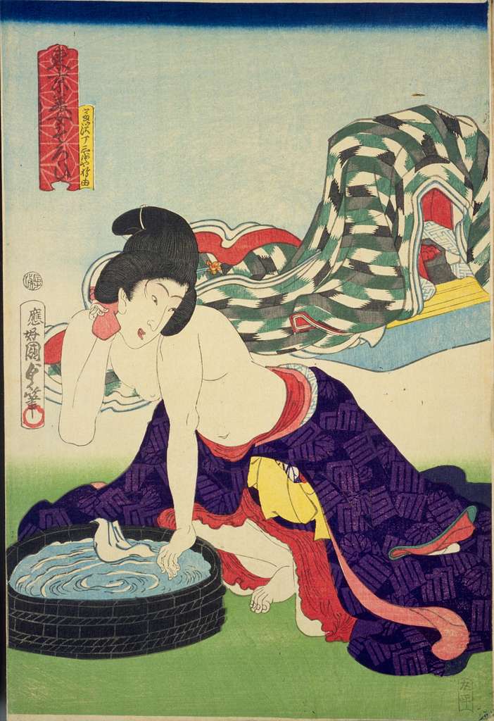 NDL-DC 1304181-Utagawa Kunisada-東京美女そろひ 富沢丁三浦やお由-明治1-crd - PICRYL - Public  Domain Media Search Engine Public Domain Image