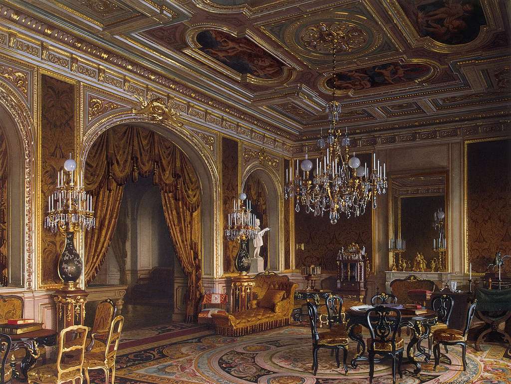 Premazzi. Mansion of Baron Stieglitz. The Main Study. 1869 - PICRYL ...