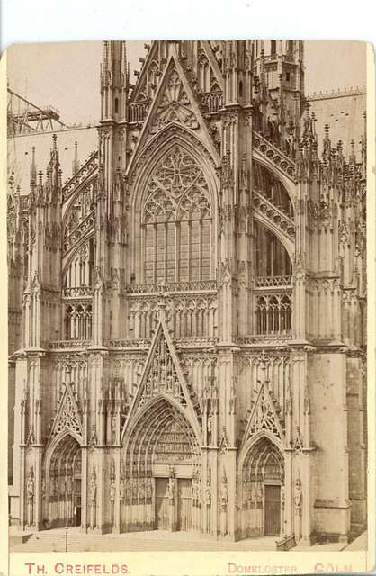 Creifelds, Theodor - Kölner Dom, Südportal, um 1870 (uncropped ...