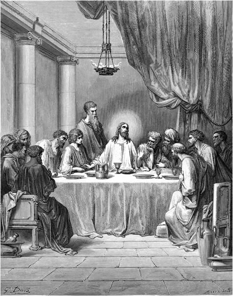 Jesus and the disciples at the Last Supper - PICRYL Public Domain Search