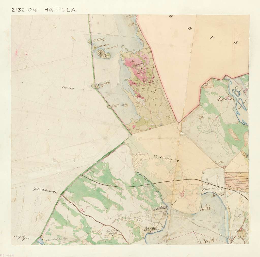 Parish map of Hattula in Finland, square 2132 04 - PICRYL - Public Domain  Media Search Engine Public Domain Image