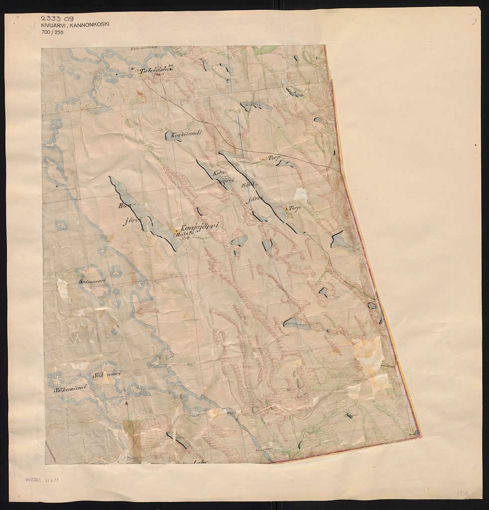 Parish map of Kivijärvi, Kannonkoski in Finland, square 2333 09 - PICRYL -  Public Domain Media Search Engine Public Domain Image