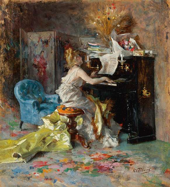 The Piano Pose, Painting by donnahickersonyoung - Foundmyself