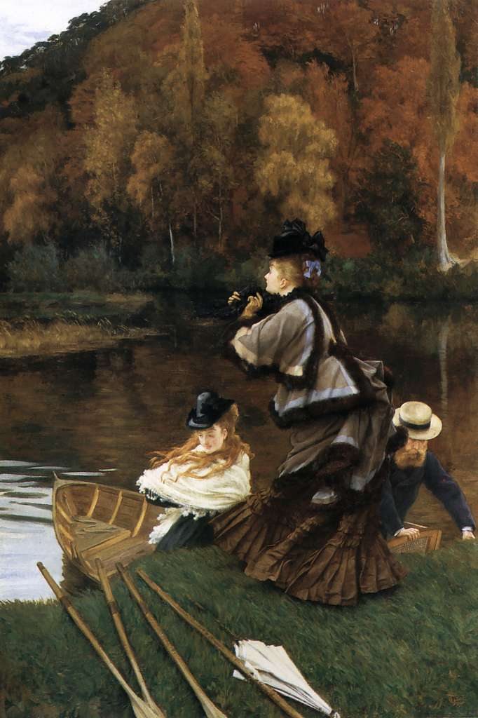 James Tissot Autumn on the Thames PICRYL Public Domain Media