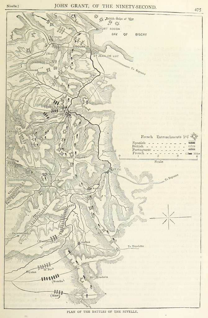 Battle Of Nivelle Map - Public Domain Vintage Map - Picryl - Public 