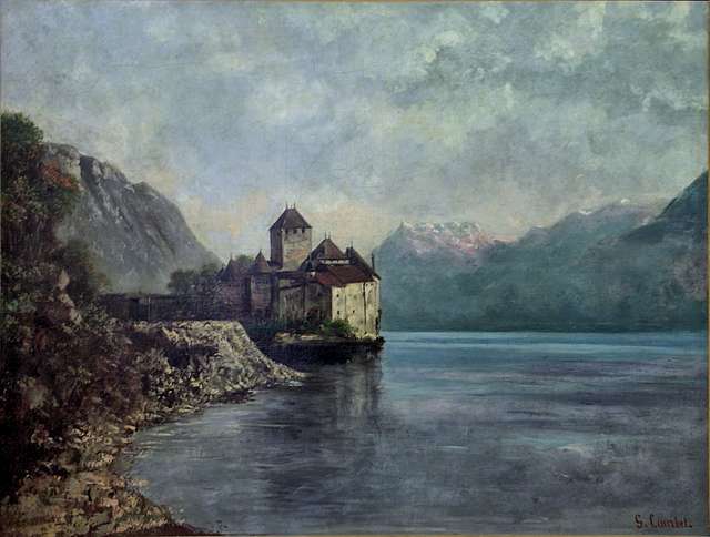 Gustave Courbet, le château de Chillon - PICRYL - Public Domain Media ...