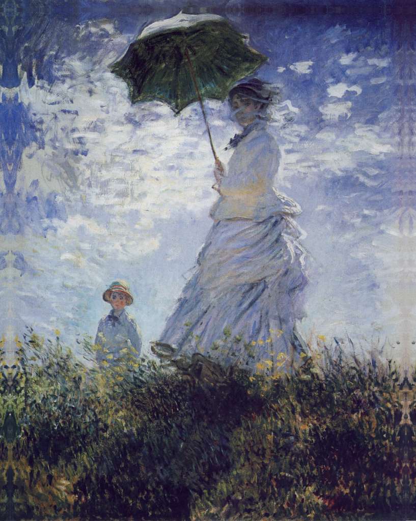 Claude Monet - La Promenade (1875) Womens Leggings