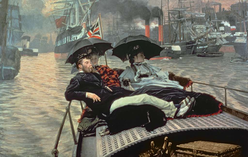 On the Thames James Tissot PICRYL Public Domain Media Search