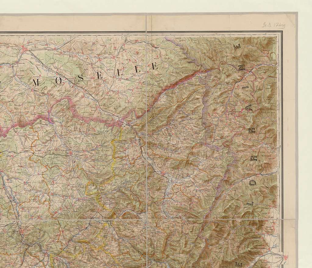 Carte topographique du Département des Vosges - dressée sous les ...