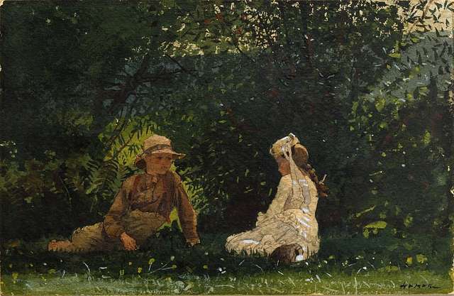 Winslow Homer - Scene at Houghton Farm - PICRYL - Public Domain Media ...