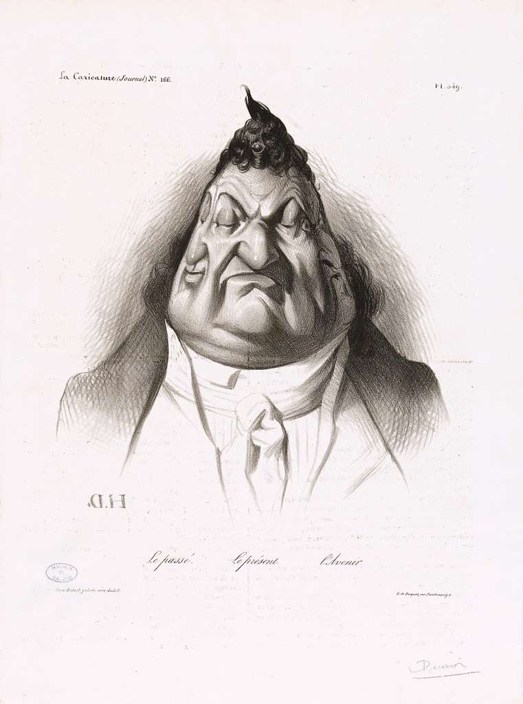 Caricature du roi Louis Philippe I de France