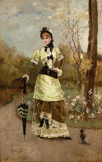 油絵 Alfred Stevens_夢想 ma2483 | www.jupitersp.com.br