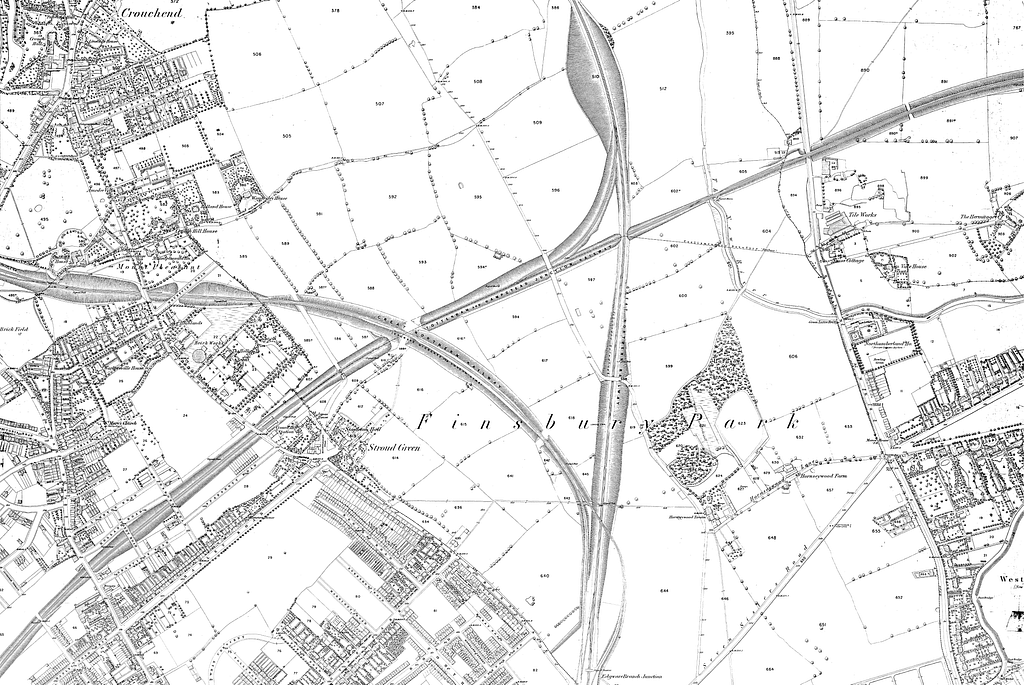 Map Of City Of London And Its Environs Sheet 004, Ordnance Survey, 1869 