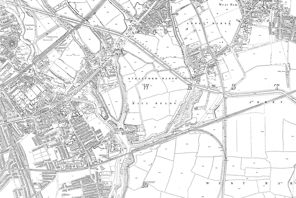 Map of City of London and its Environs Sheet 029, Ordnance Survey, 1869 ...