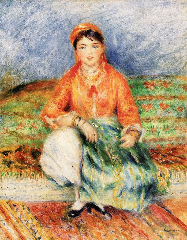 Pierre-Auguste Renoir - Jeune Fille algérienne - PICRYL - Public Domain  Media Search Engine Public Domain Search