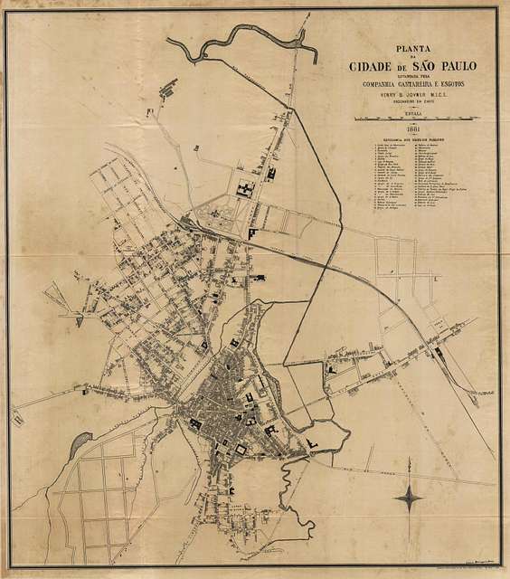 Planta Da Cidade De São Paulo (1881) - Picryl Public Domain Search