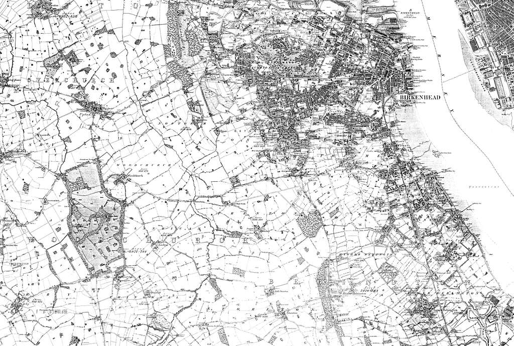 Map of Cheshire Sheet 013, Ordnance Survey, 1881-1882 - PICRYL - Public ...