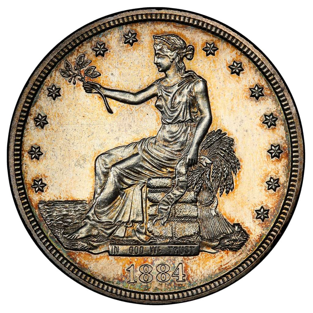 1884 T$1 Trade Dollar (Judd-1732) (cropped) 1 - PICRYL - Public Domain  Media Search Engine Public Domain Search