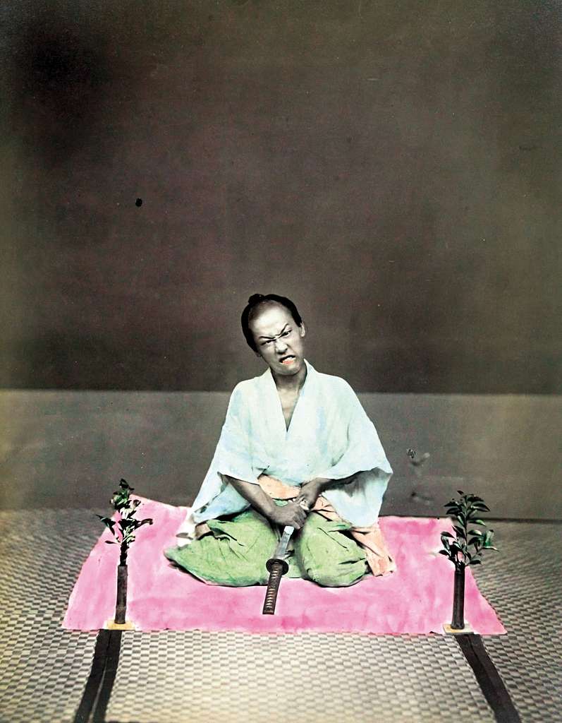 Hara-kiri. Hand colored photograph - PICRYL - Public Domain Media Search  Engine Public Domain Search