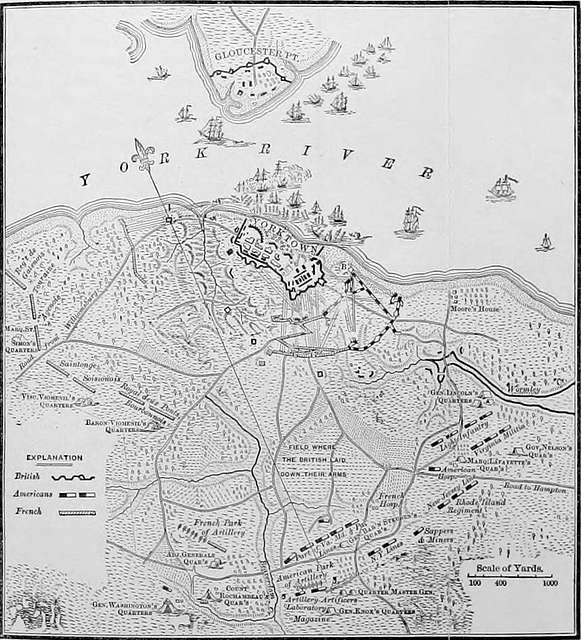 The Hessians - map of Yorktown - PICRYL Public Domain Search