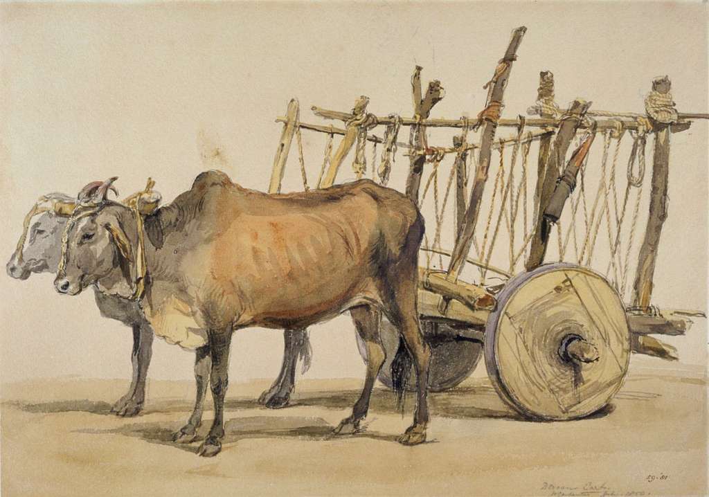 1850 painting bullock cart in deccan region of india af641d 1024
