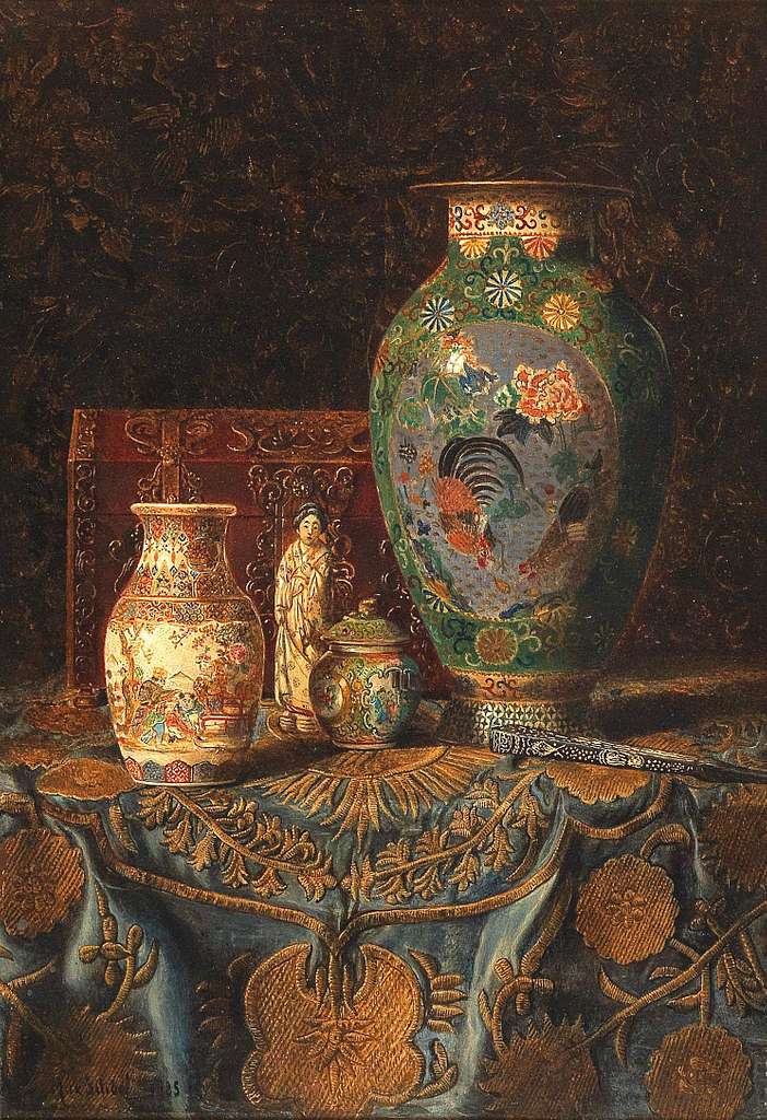 23 Porcelain vases in art Images: PICRYL - Public Domain Media Search  Engine Public Domain Search | Leinwandbilder