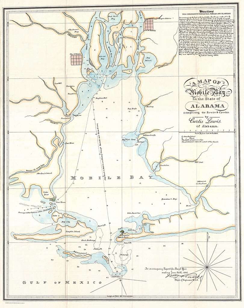 Louisiana Mississippi Alabama - Finley 1827