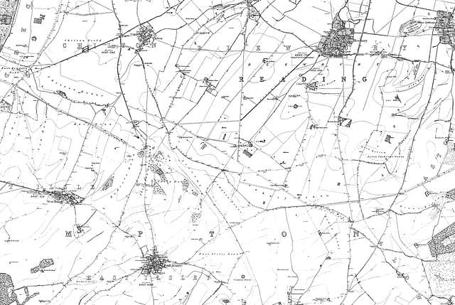 Map of Berkshire Sheet 021, Ordnance Survey, 1876-1886 - PICRYL ...