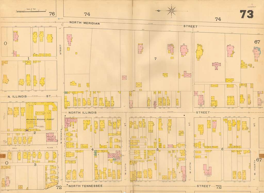 Indianapolis Sanborn Map-73, 1887 Sanborn Fire Insurance ...