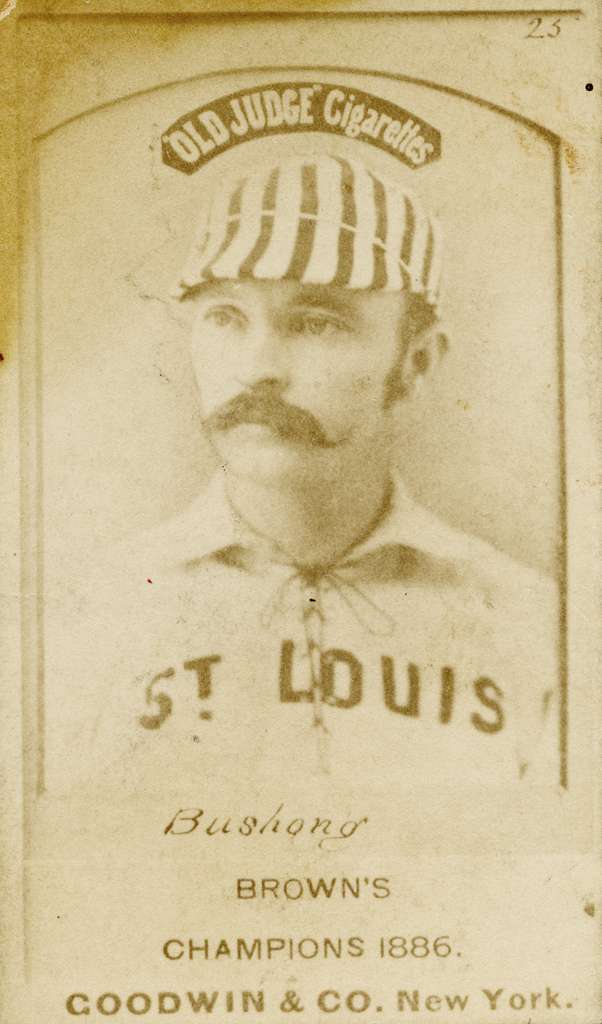 1888 Old Judge Tobacco Cigarette Baseball Player Card Watching the