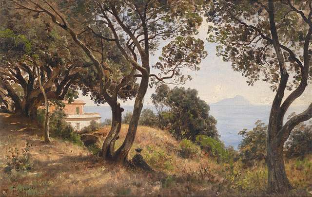 Ascan Lutteroth, On the Mediterranean Sea View from the …