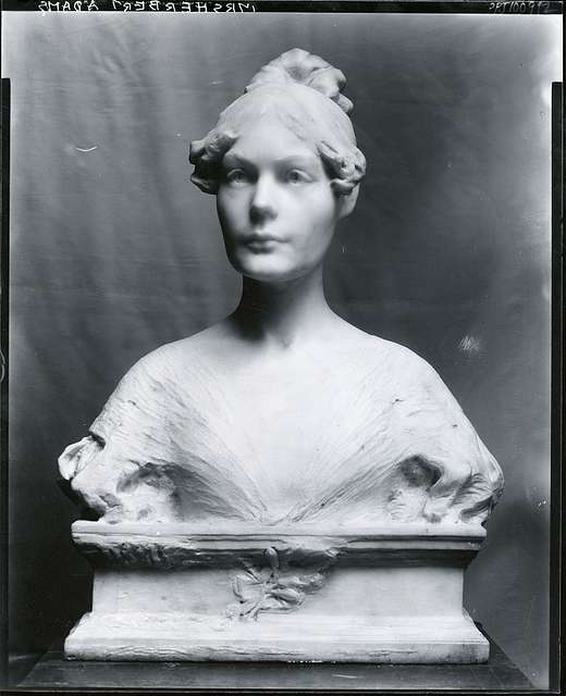 Bust of Adeline Pond Adams by Herbert Adams in 1889 - PICRYL Public ...