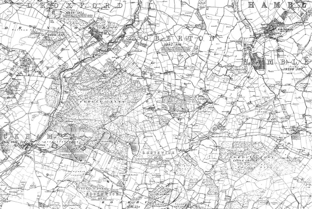 Map Of Hampshire Sheet 067 Ordnance Survey 1866 1889 Picryl