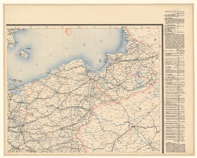 Uebersichts-karte Der Eisenbahnen Deutchlands - Bearbeitet Im Reichs 