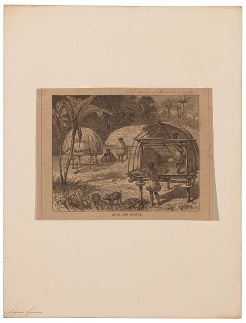 Homo sapiens - Papoea, Nieuw-Guinea - 1700-1880 - Print - Iconographia ...