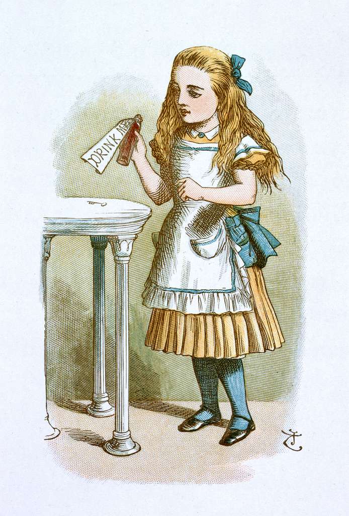 Baby Alice Wonderland Nursery Theme Stock Illustration 682585852