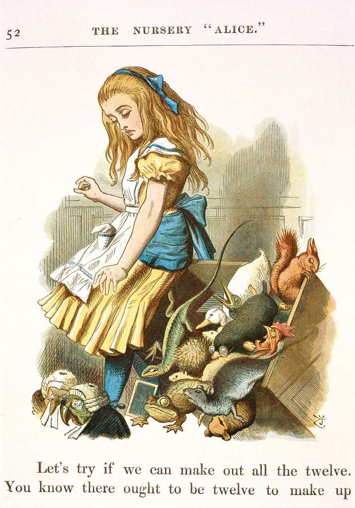 Baby Alice Wonderland Nursery Theme Stock Illustration 682585852