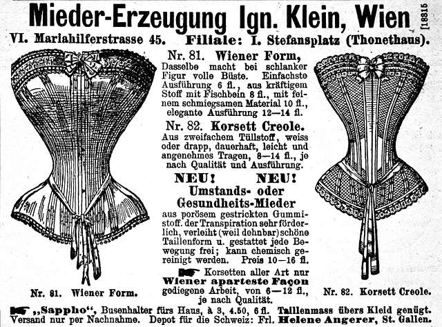 Image of Advertisement for corsets and undergarments, from the 'Comptoir  des Corsets' by French School, (20th century)