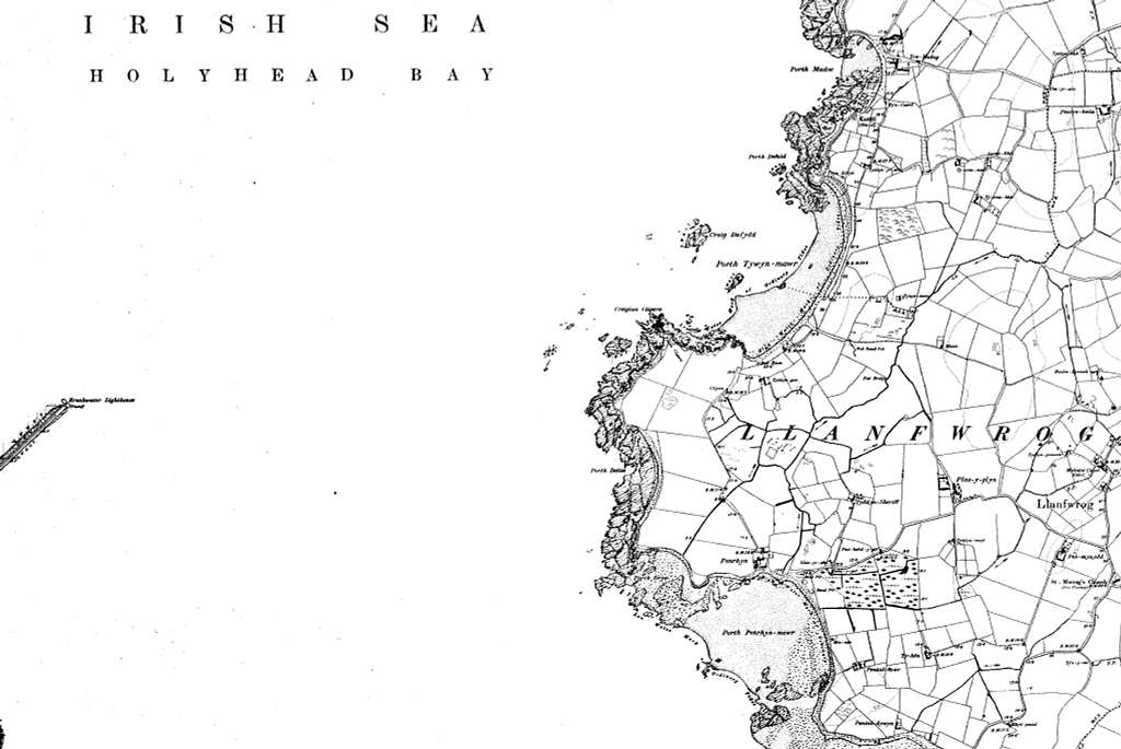 Map of Anglesey OS Map name 005-SE, Ordnance Survey, 1888-1891 - PICRYL ...