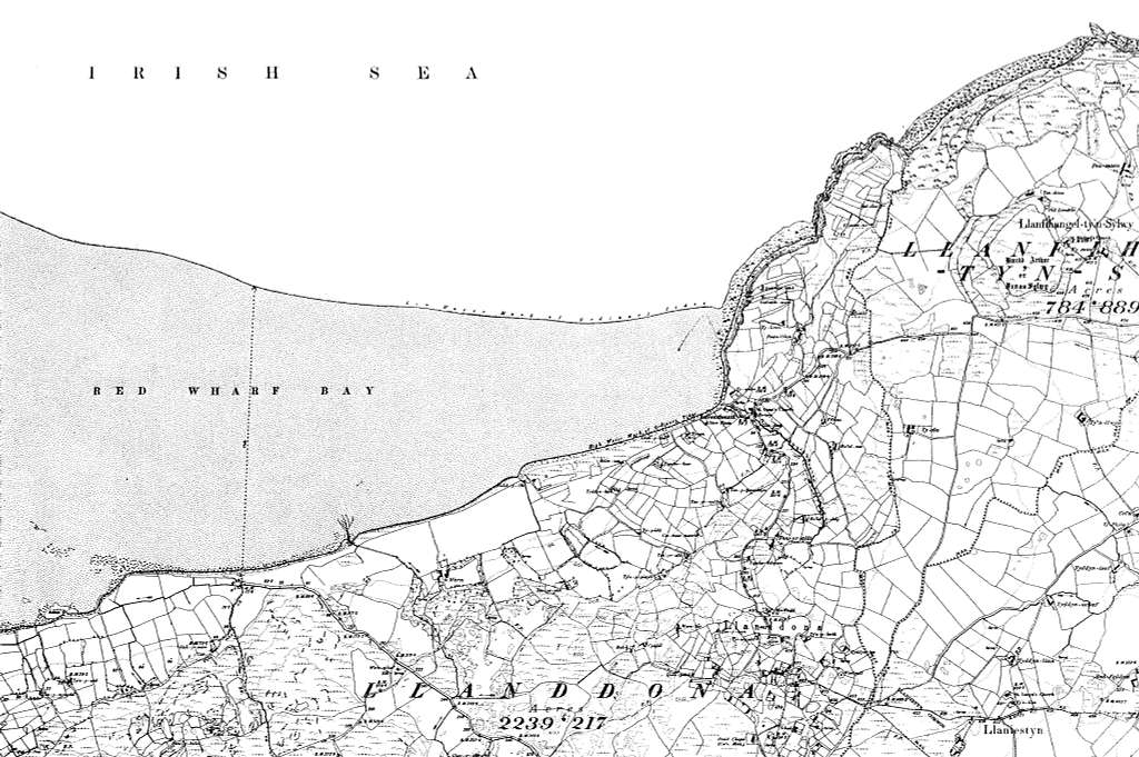 Map of Anglesey OS Map name 014-NE, Ordnance Survey, 1888-1891 - PICRYL ...