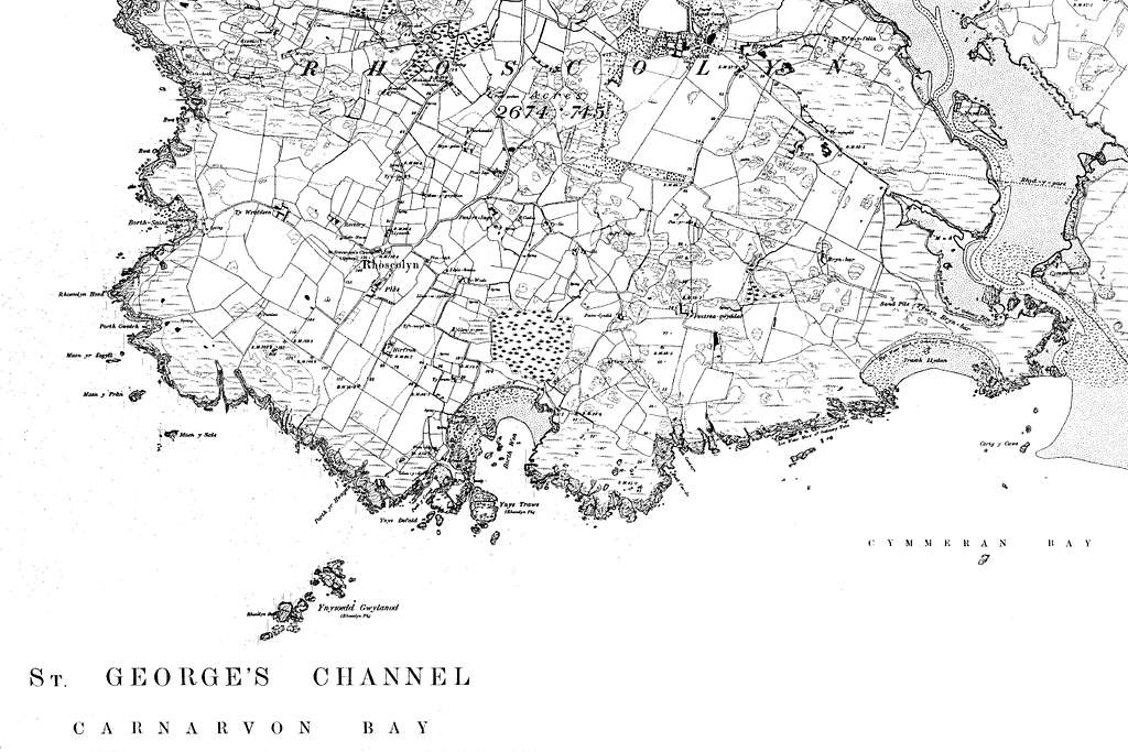 Map of Anglesey OS Map name 016-NE, Ordnance Survey, 1888-1891 - PICRYL ...