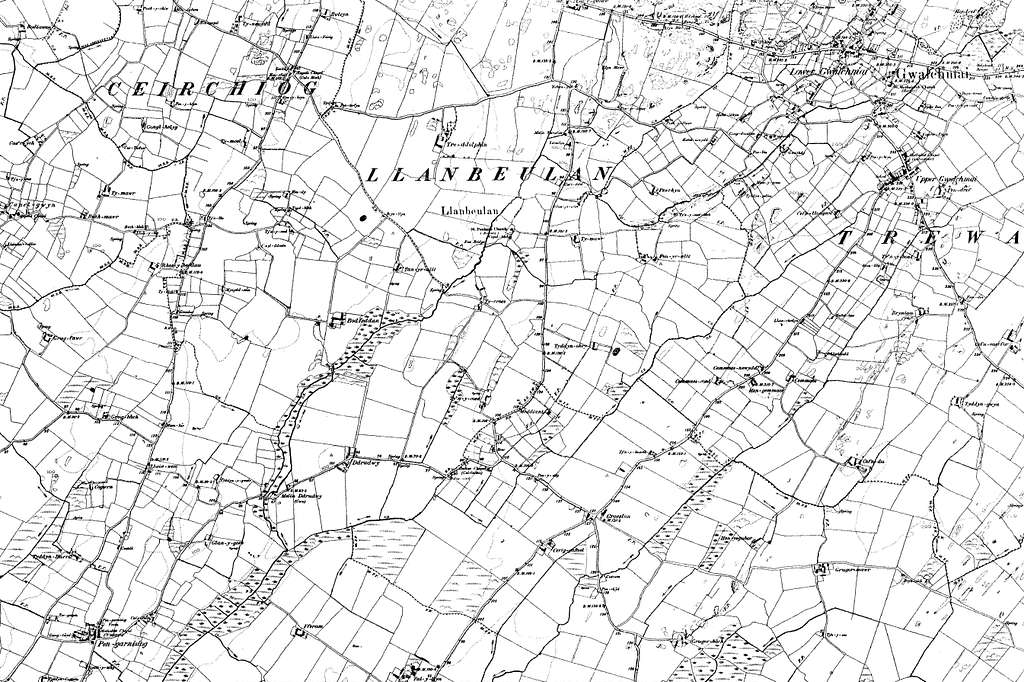 Map of Anglesey OS Map name 017-NE, Ordnance Survey, 1888-1891 - PICRYL ...