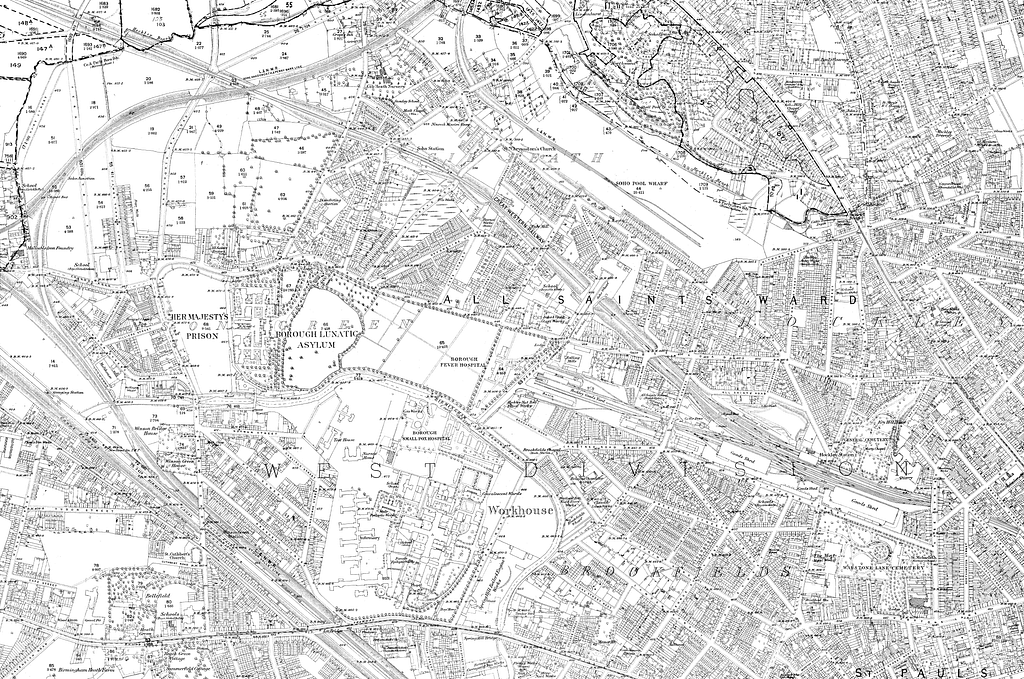 Map Of Birmingham And Its Environs Os Map Name 072 04 Ordnance Survey 1884 1891 Picryl 6231