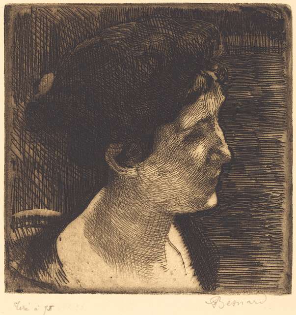 Albert Besnard, Woman In Full Profile (Grand Profil De Femme), 1892 ...